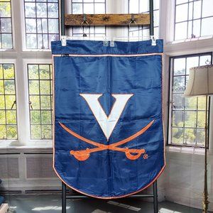 UVA CAVALIERS DOUBLE APPLIQUE / DOUBLE SIDED HOUSE FLAG (28.5"W X 40"L)